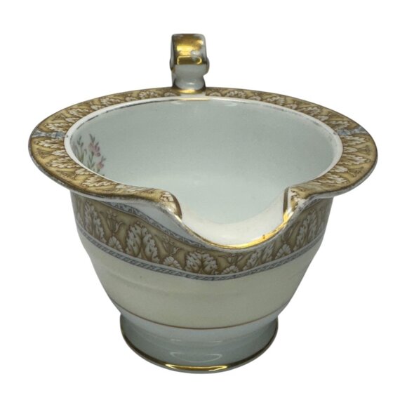 Noritake Anne Claire Creamer Pitcher With Gold Trim & Floral Design Bone China - Picture 4 of 6